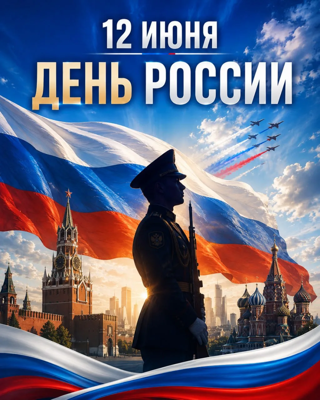 🇷🇺 12 ИЮНЯ — ДЕНЬ РОССИИ

Добрый день, друзья! 🇷🇺

12 июня — главный государственный праздник на