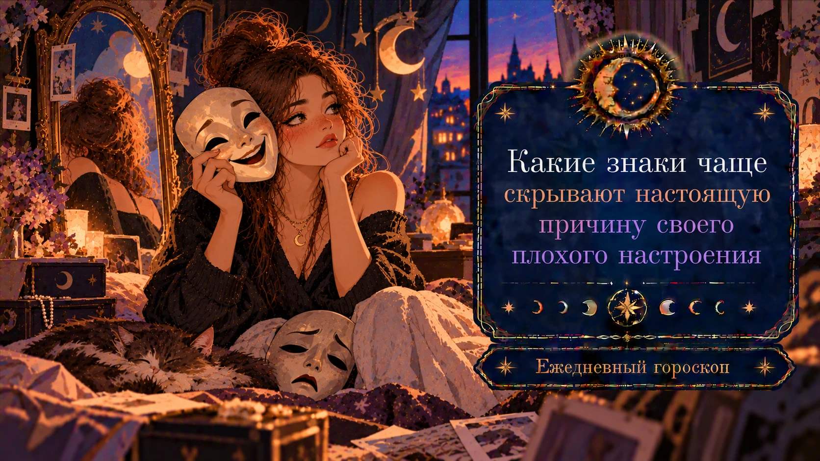🌙 Какие знаки чаще скрывают настоящую причину своего плохого настроения