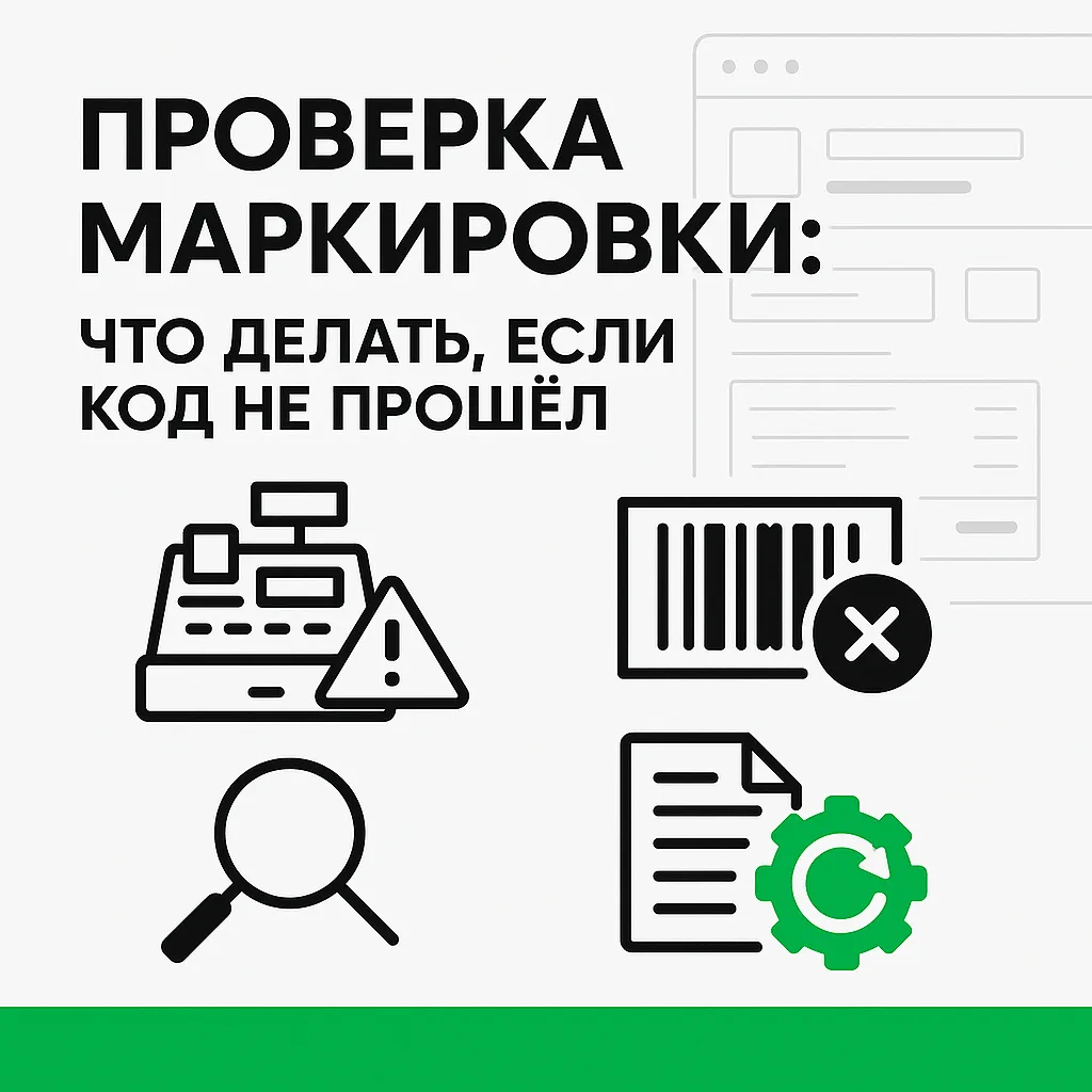 Проверка маркировки: что делать, если код не прошёл