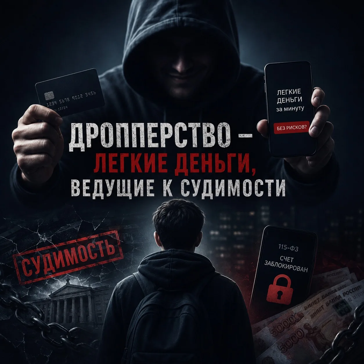 🦹‍♂️Дропперство — легкие деньги, ведущие к судимости