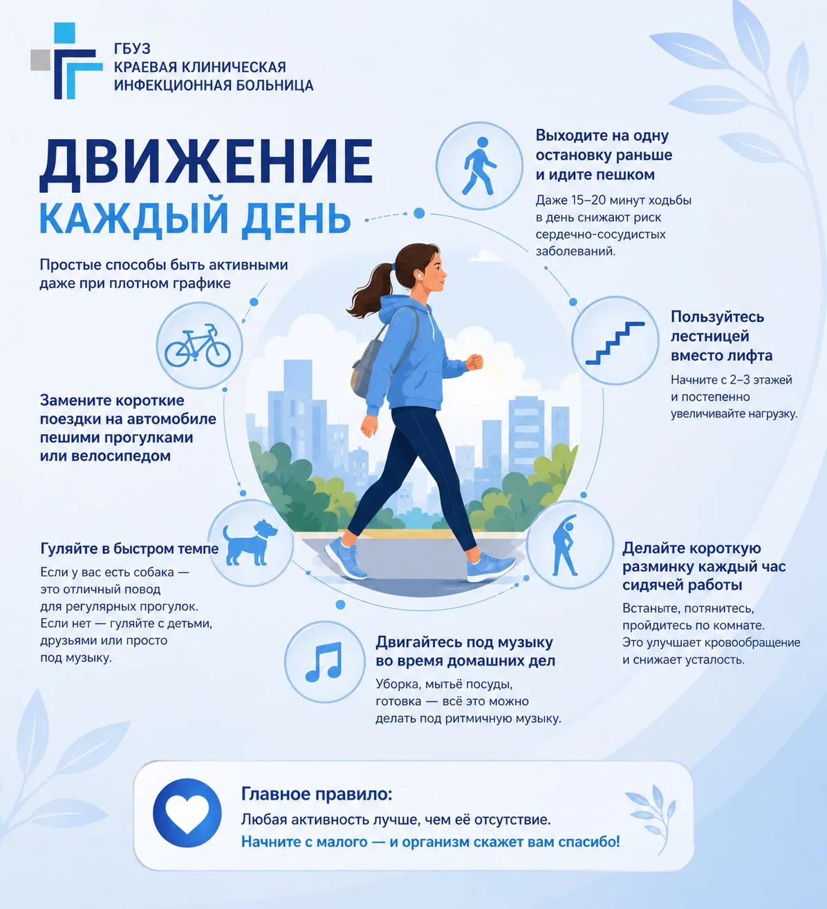 🏠 Как внедрить движение в повседневную жизнь, если нет времени на спорт