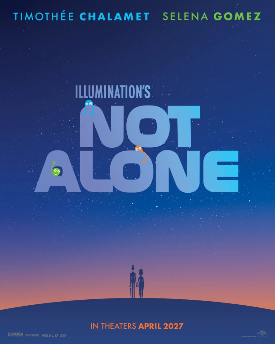 Первый постер Not Alone («Не одни») — мультфильма Illumination, в котором главных героев озвучат Тим