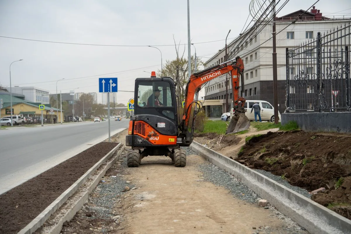 🔧📍Завершаются работы по капитальному ремонту первого участка проспекта Мира  На участке от улицы Сах