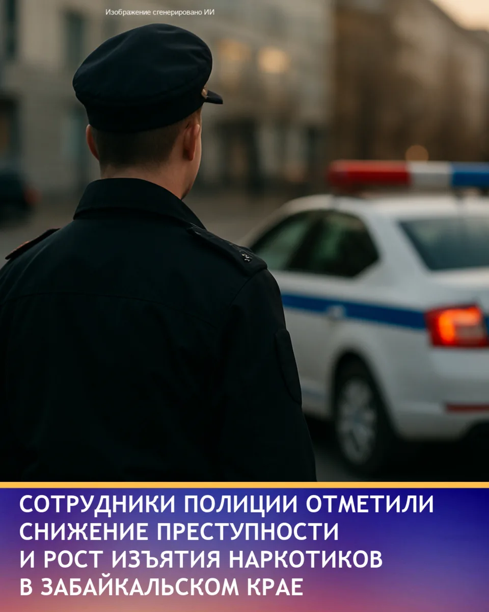 В Забайкалье за первые шесть месяцев отмечено снижение числа преступлений на 18%. В полицию поступил