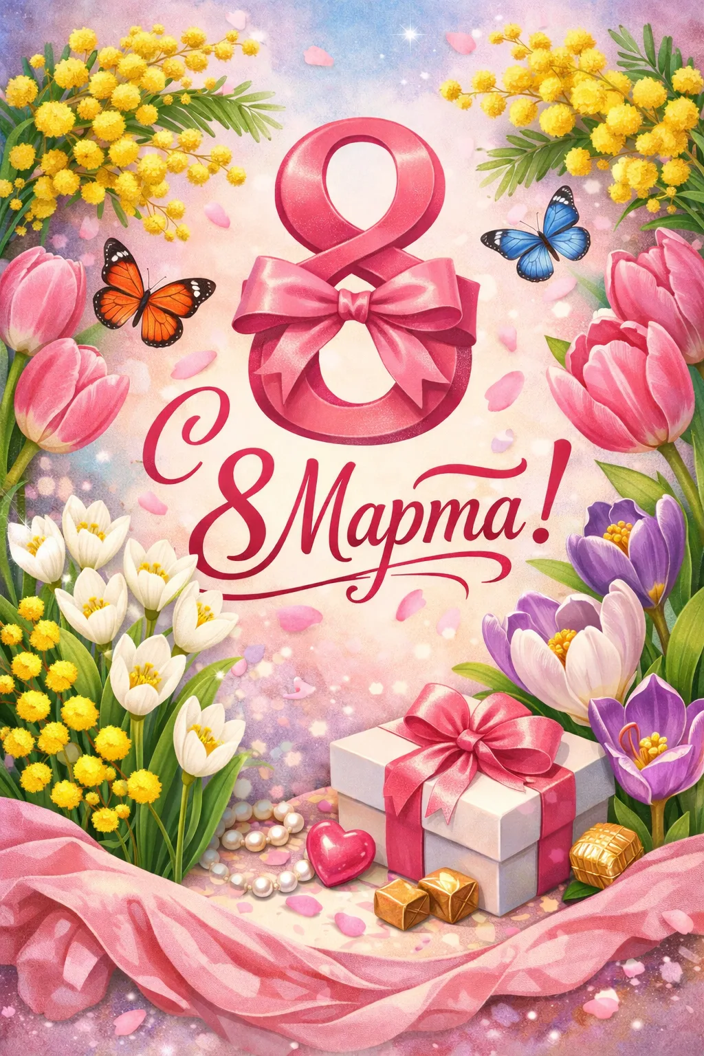 Дорогие дамы, поздравляю вас с 8 Марта! 🌷

Пусть этот весенний день принесёт в вашу жизнь ещё больш