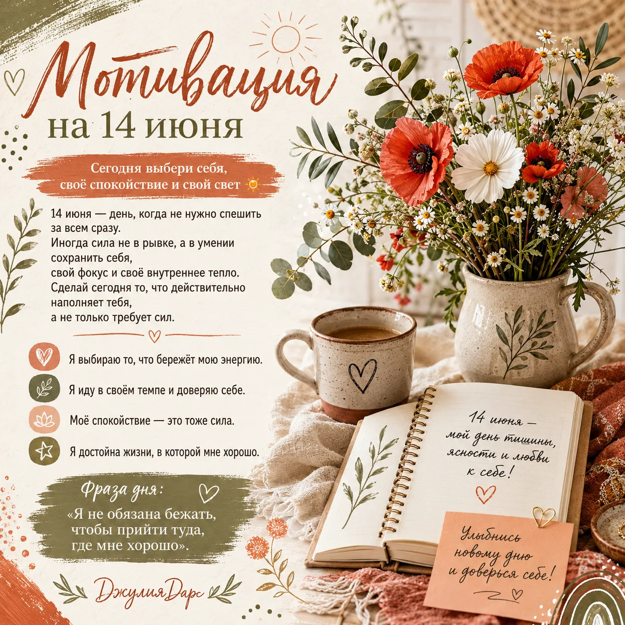 💞ДжулияДар : Эзотерика нового времени
🫴Написать Юлии в личные сообщения