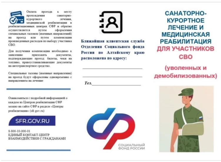 САНАТОРНО- КУРОРТНОЕ ЛЕЧЕНИЕ И МЕДИЦИНСКАЯ РЕАБИЛИТАЦИЯ ДЛЯ УЧАСТНИКОВ СВО             ...