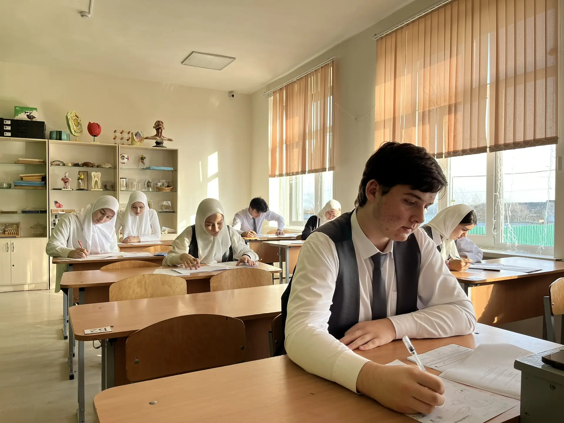 В МБОУ «СОШ № 1 с. Шалажи» был проведён пробный экзамен по математике в формате ЕГЭ. Мероприятие нап