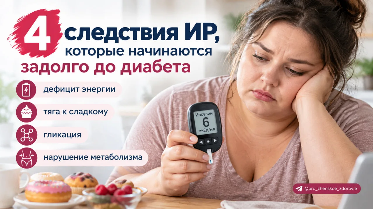 4 следствия ИР, которые начинаются задолго до диабета