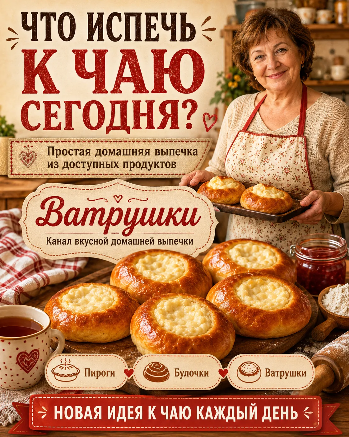 ☕ Знакомо: к чаю хочется чего-нибудь домашнего, а возиться с тестом полдня совсем не хо...