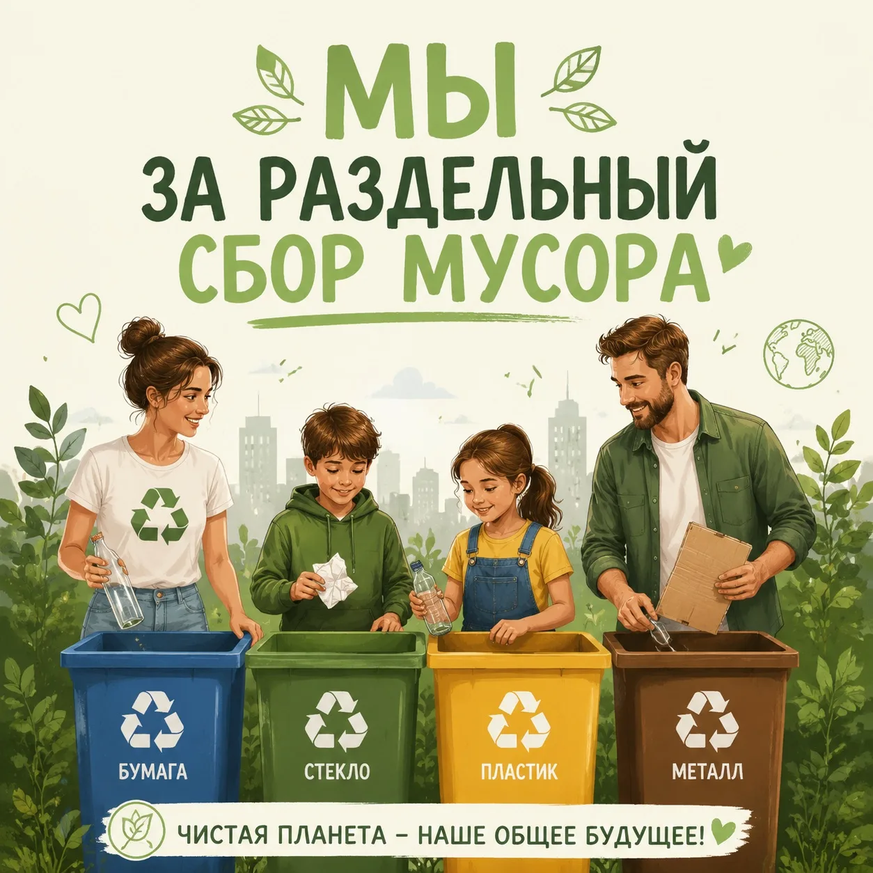 7-я неделя конкурса «Эковесна 2026»: «Мы за раздельный сбор». Эта неделя посвящена осоз...
