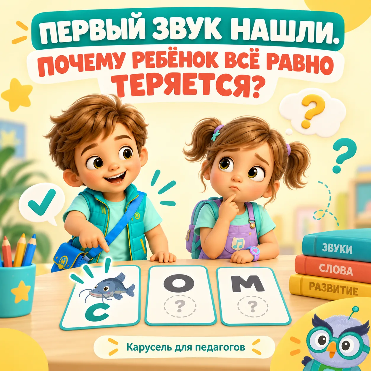 Первый звук ребёнок нашёл. А что делать дальше?