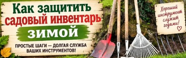 Сохраняем садовый инвентарь