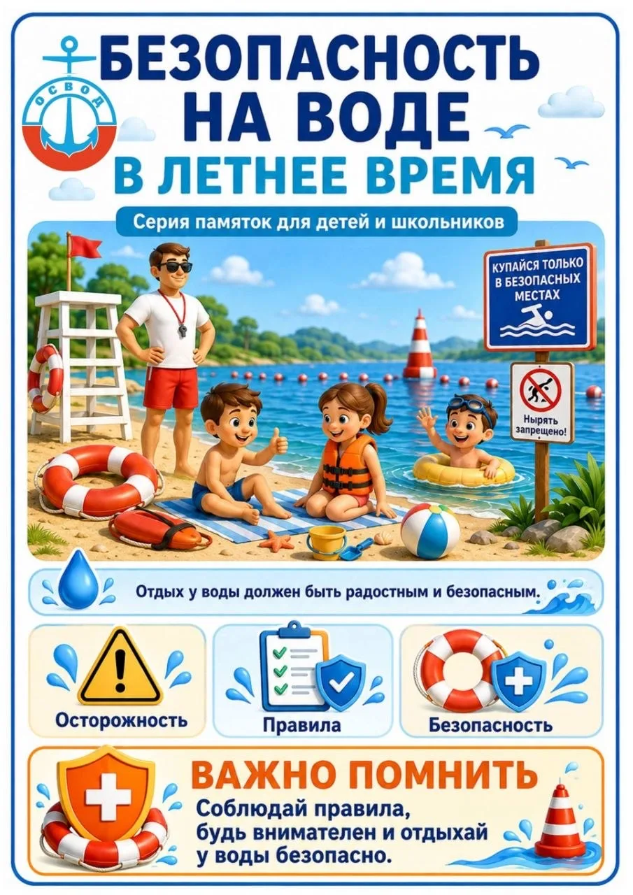 ‼️☀️БЕЗОПАСНОЕ ЛЕТО

🌊Летний отдых у воды должен быть не только веселым, но и безопасным.
🛟Простые