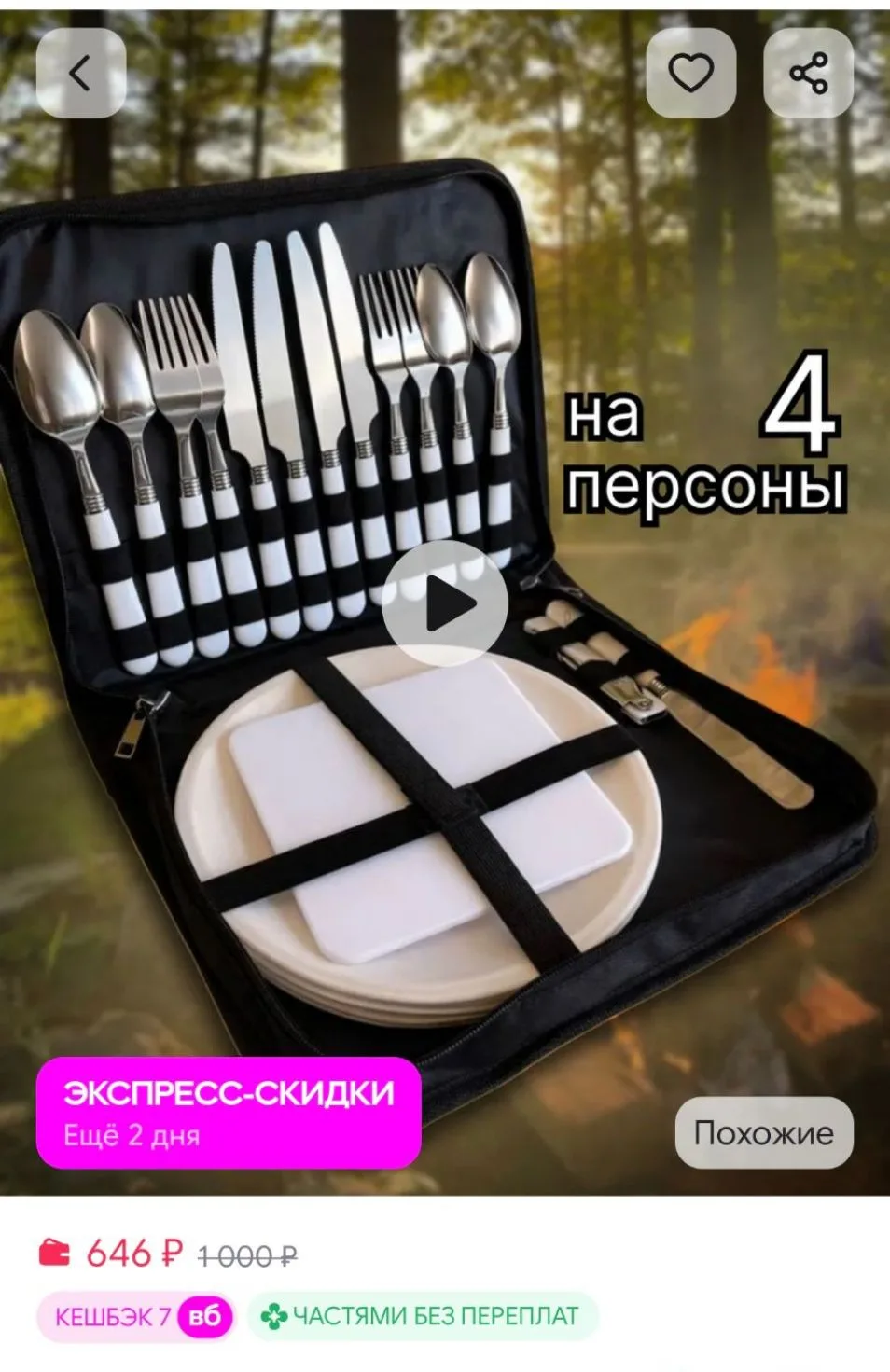 Набор столовых приборов дорожный SegMioN