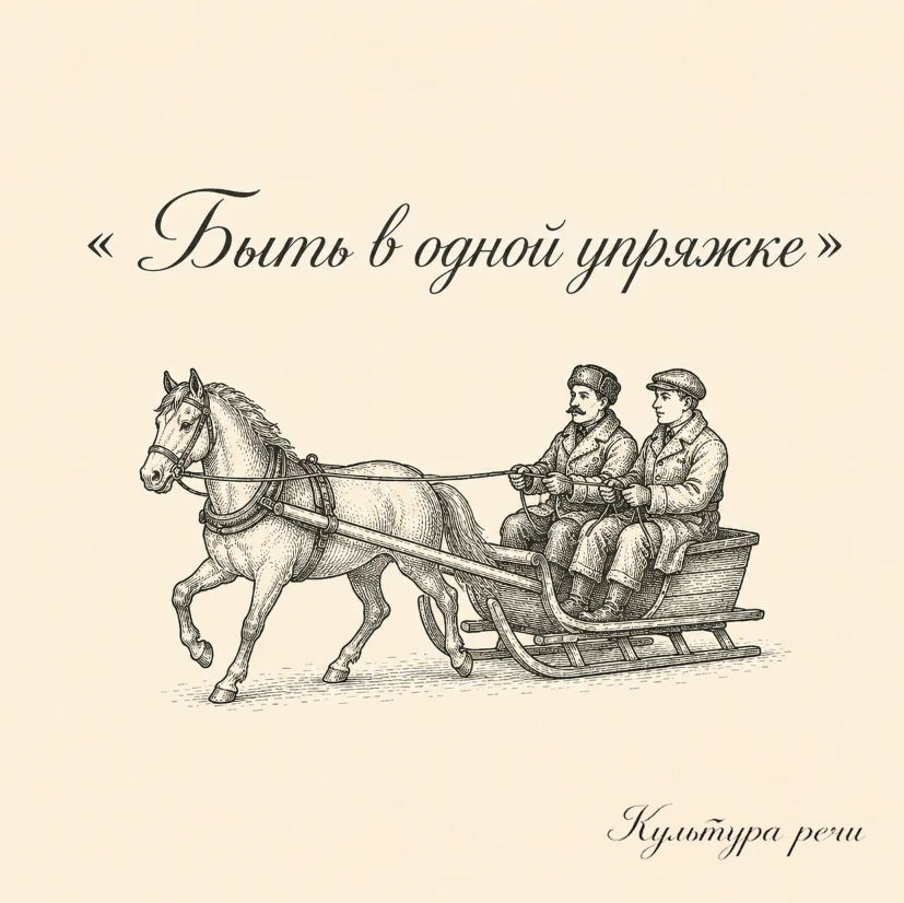 Быть в одной упряжке

Так говорят о людях, которые работают вместе, находятся в одинаковом положении