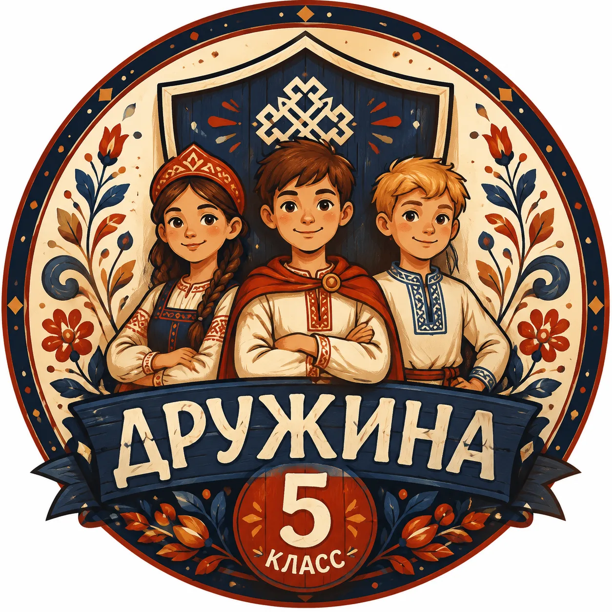 📲Стильные заставки для школьных чатов в современном русском народном стиле 😄
