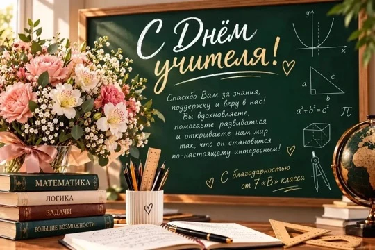 💐 С праздником, наши дорогие учителя!