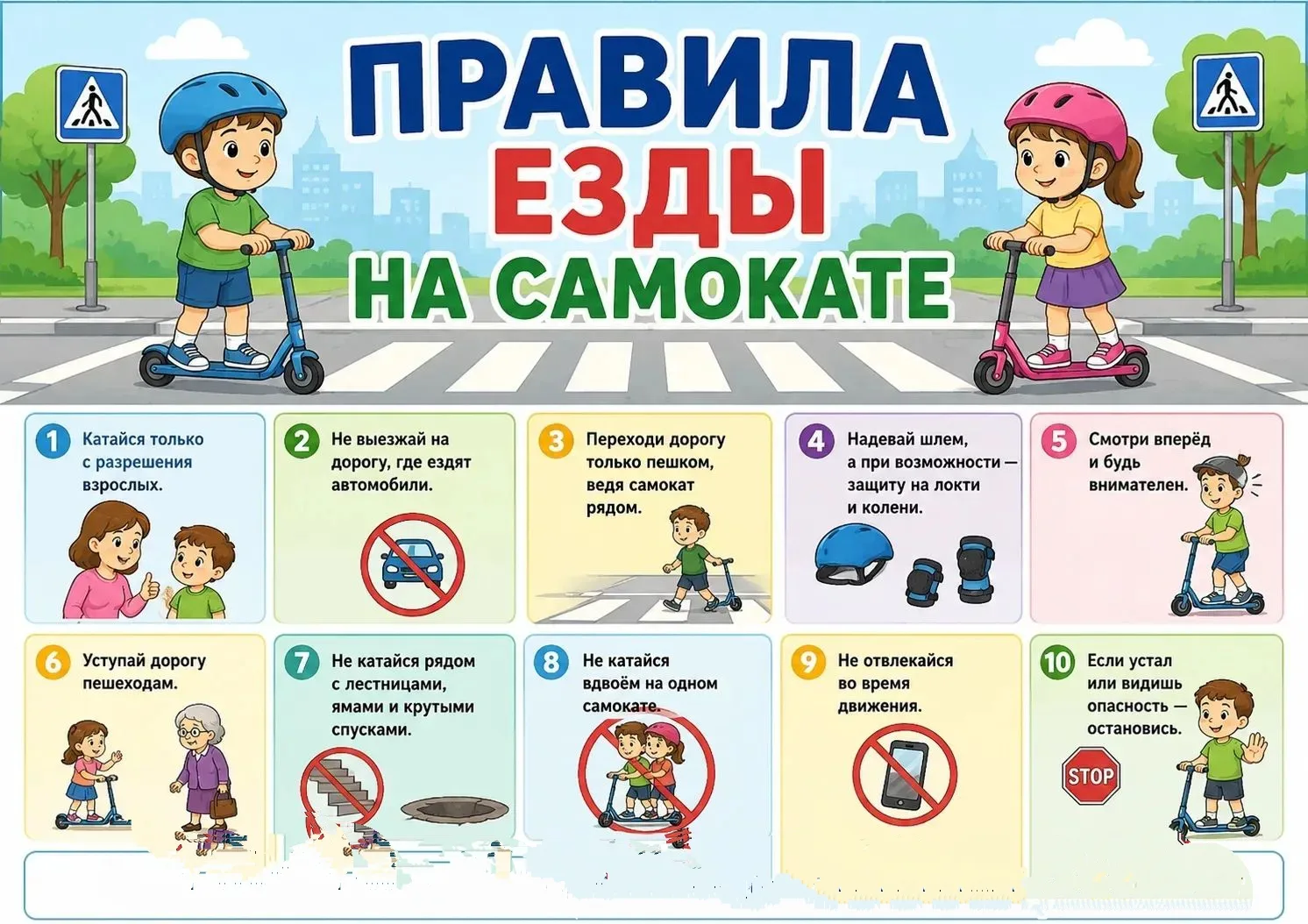 В продолжении постеров о безопасности, представляем Вашему вниманию: