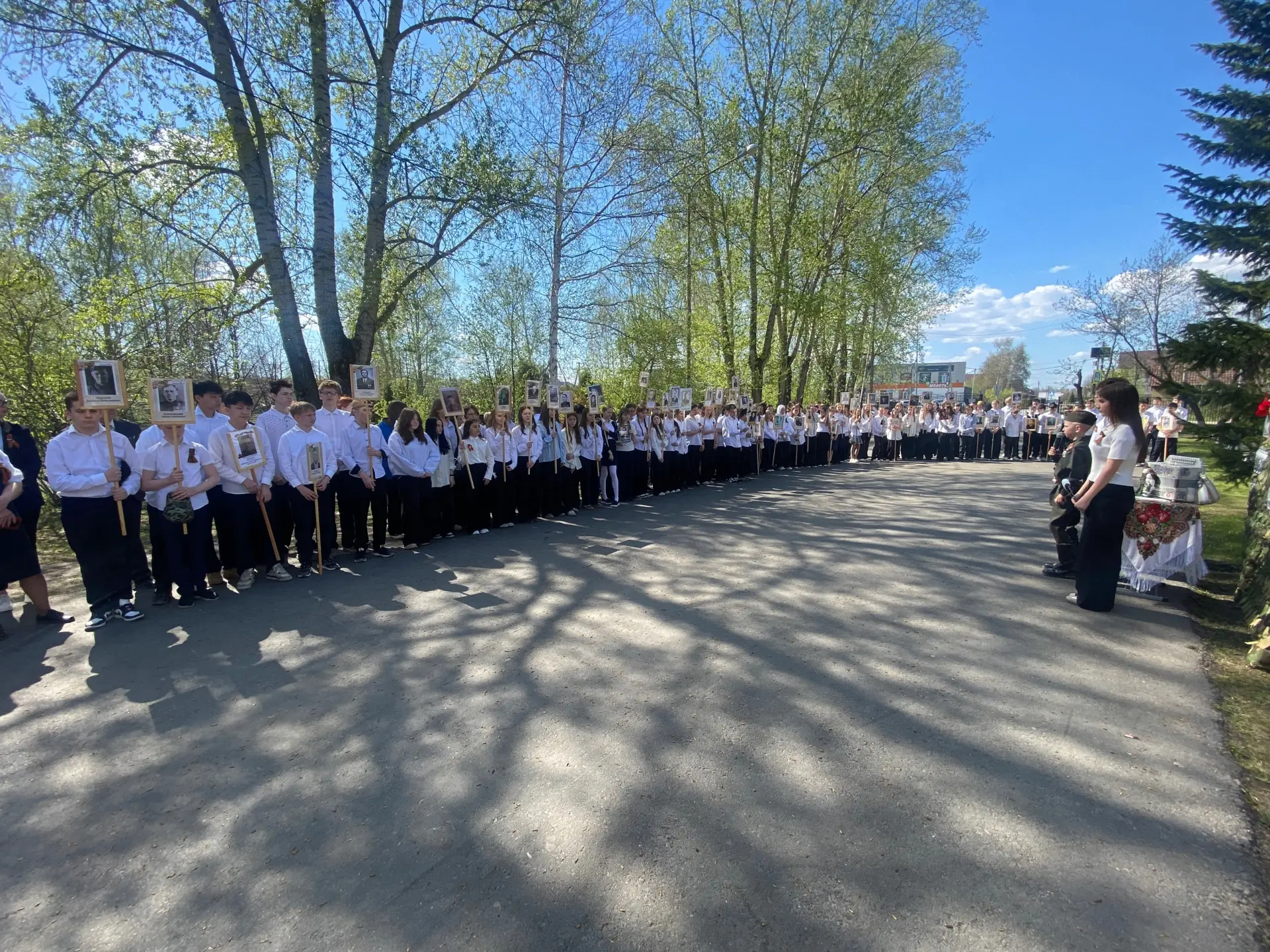 В нашей школе прошёл торжественный митинг, посвящённый 81-й годовщине Победы в Великой Отечественной