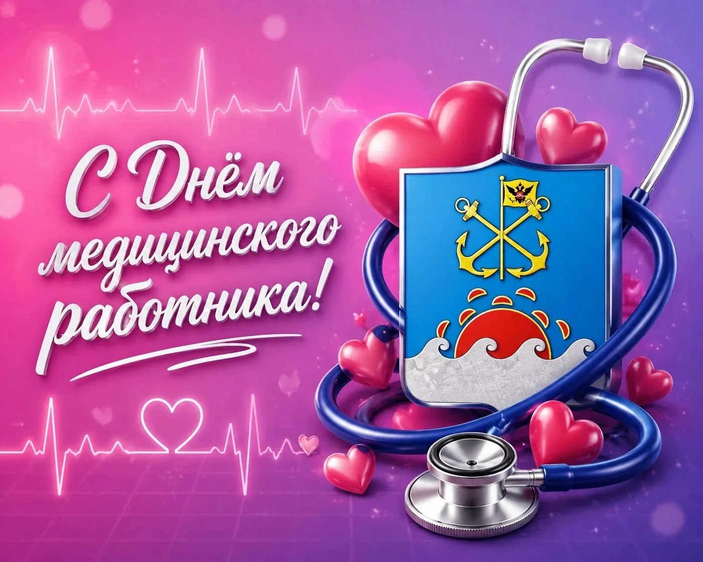 Дорогие врачи, медсёстры, фельдшеры, санитары и все сотрудники системы здравоохранения, 
сердечно по