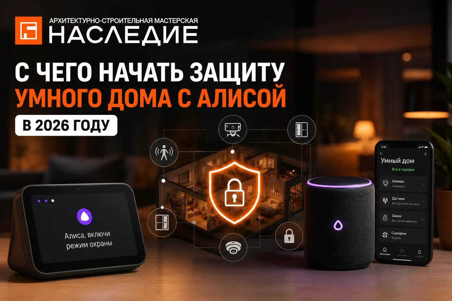 С чего начать защиту умного дома с Алисой в 2026 году

В 2026 году создать надежную систему безопасн