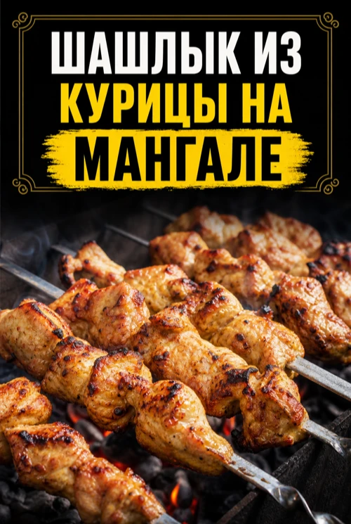 СОЧНЫЙ ШАШЛЫК ИЗ КУРИЦЫ НА МАНГАЛЕ