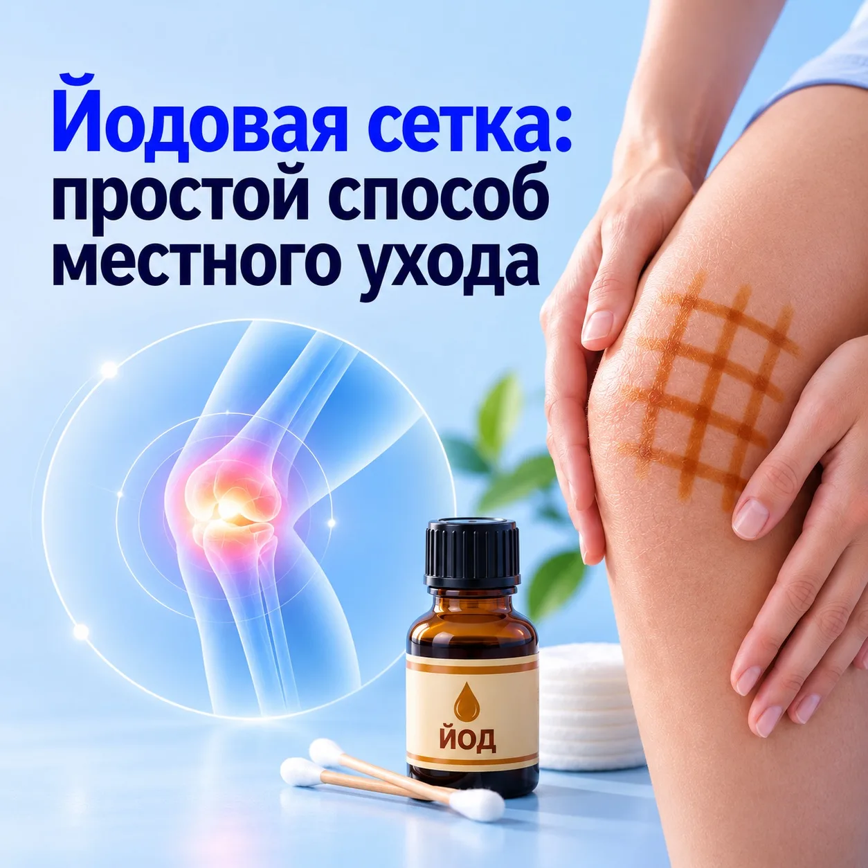 #️⃣  Йодовая сетка: простой способ местного ухода