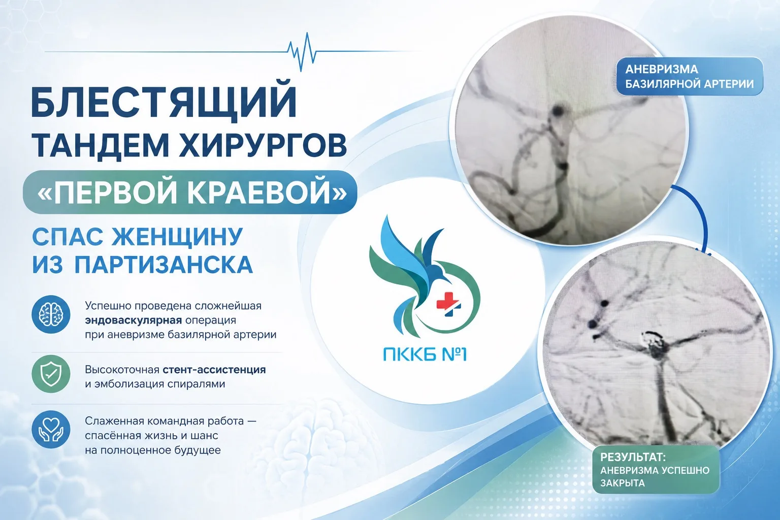 Блестящий тандем хирургов «первой краевой» спас женщину из Партизанска 
 
🏥47-летняя пациентка пост