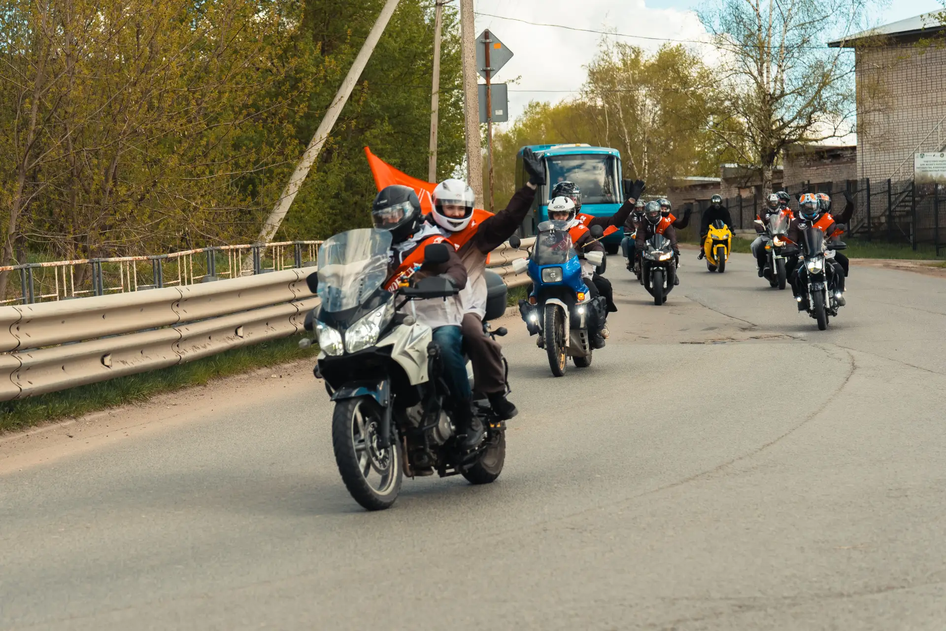 🏍 Бойцы Мотоагитпробега «Победа» завершили патриотический маршрут по Вологодской области  9 мая учас
