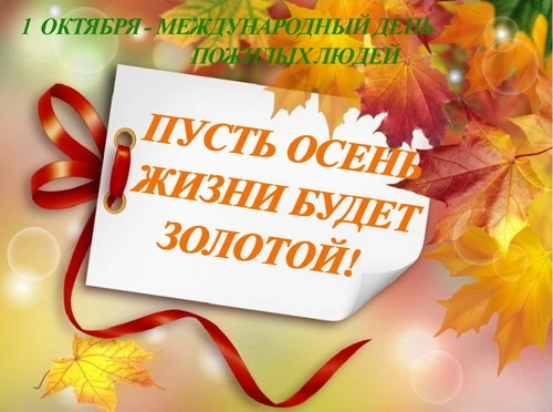 Сегодня в нашей стране отмечается День пожилого человека, и наша организация, конечно ж...