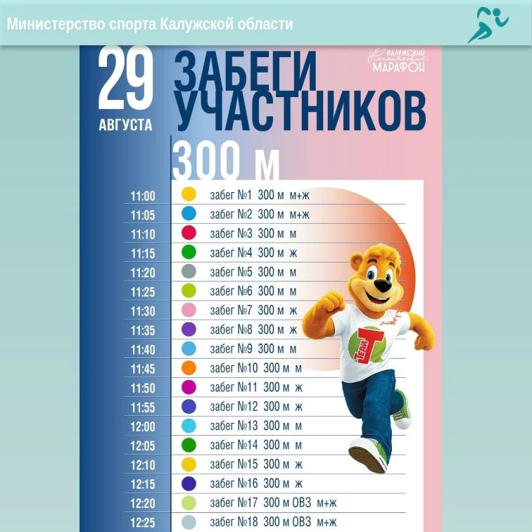 ❗️Стало известно расписание Калужского космического марафона!