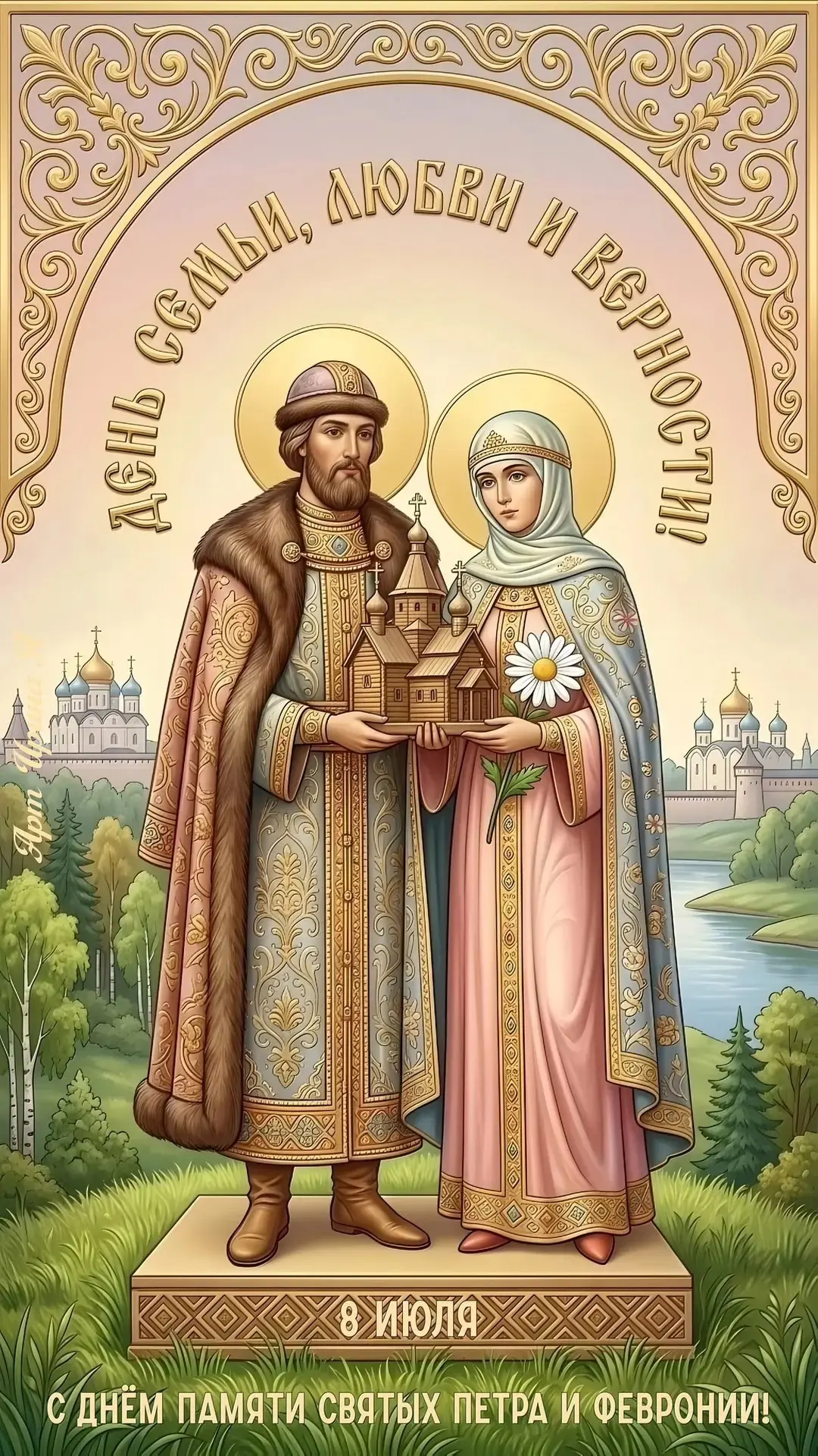 День Петра и Февронии: праздник семьи, любви и верности

🌼8 июля 2026 года  Россия отмечает один из