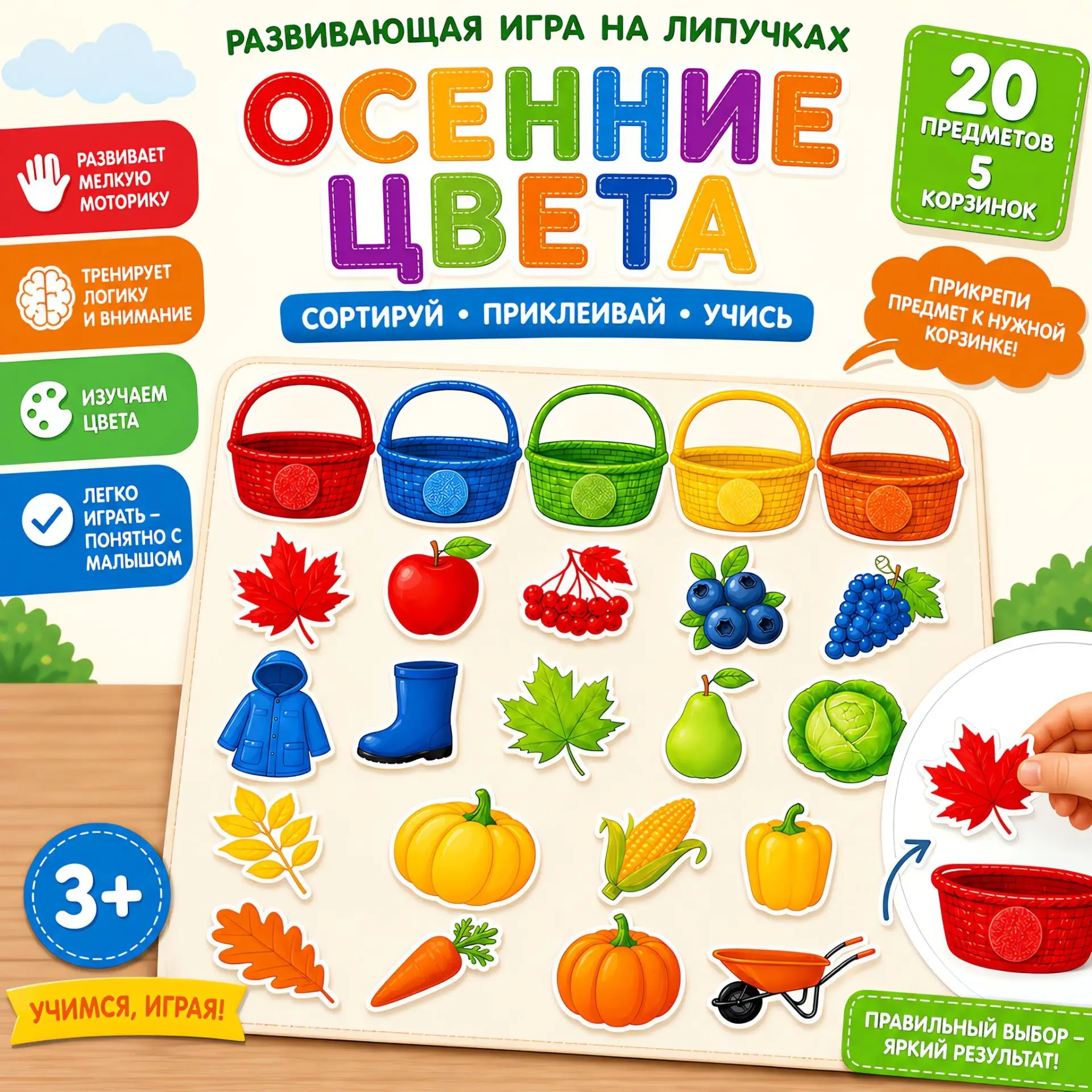 Друзья, игра на липучках "осенние цвета" можно скачать в нашей группе ВК по ссылочке