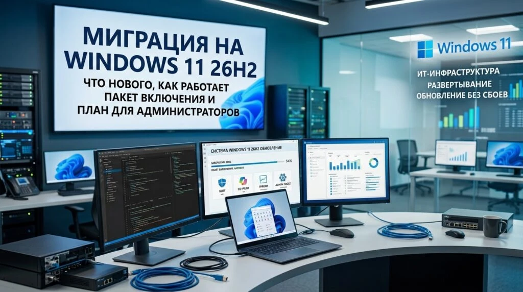 🪟 Миграция на Windows 11 26H2: что нового, как работает пакет включения и план для адм...
