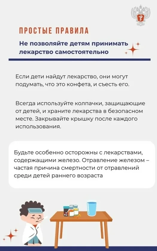 «Осторожно, таблетки!» — это ключевая памятка для обеспечения безопасности в доме. Хран...