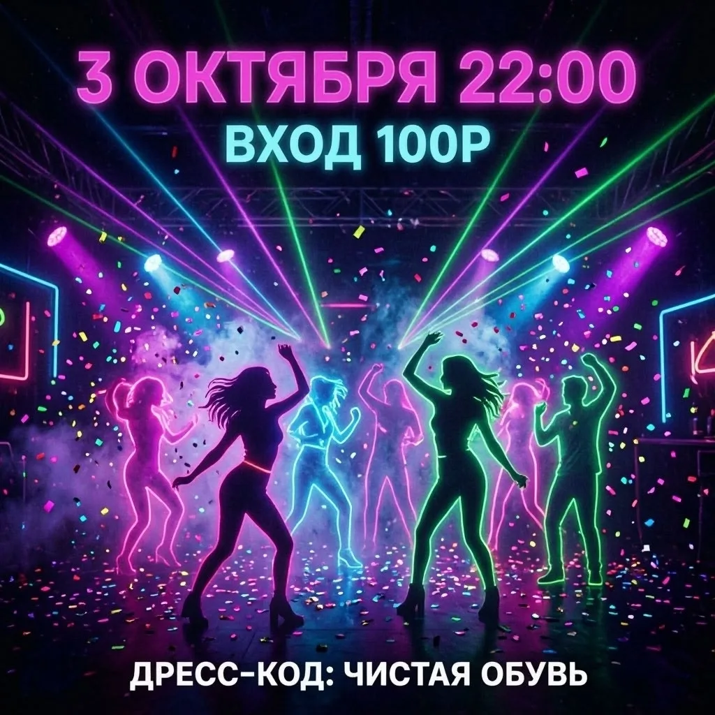 Дискотека в Усть-Игуме.