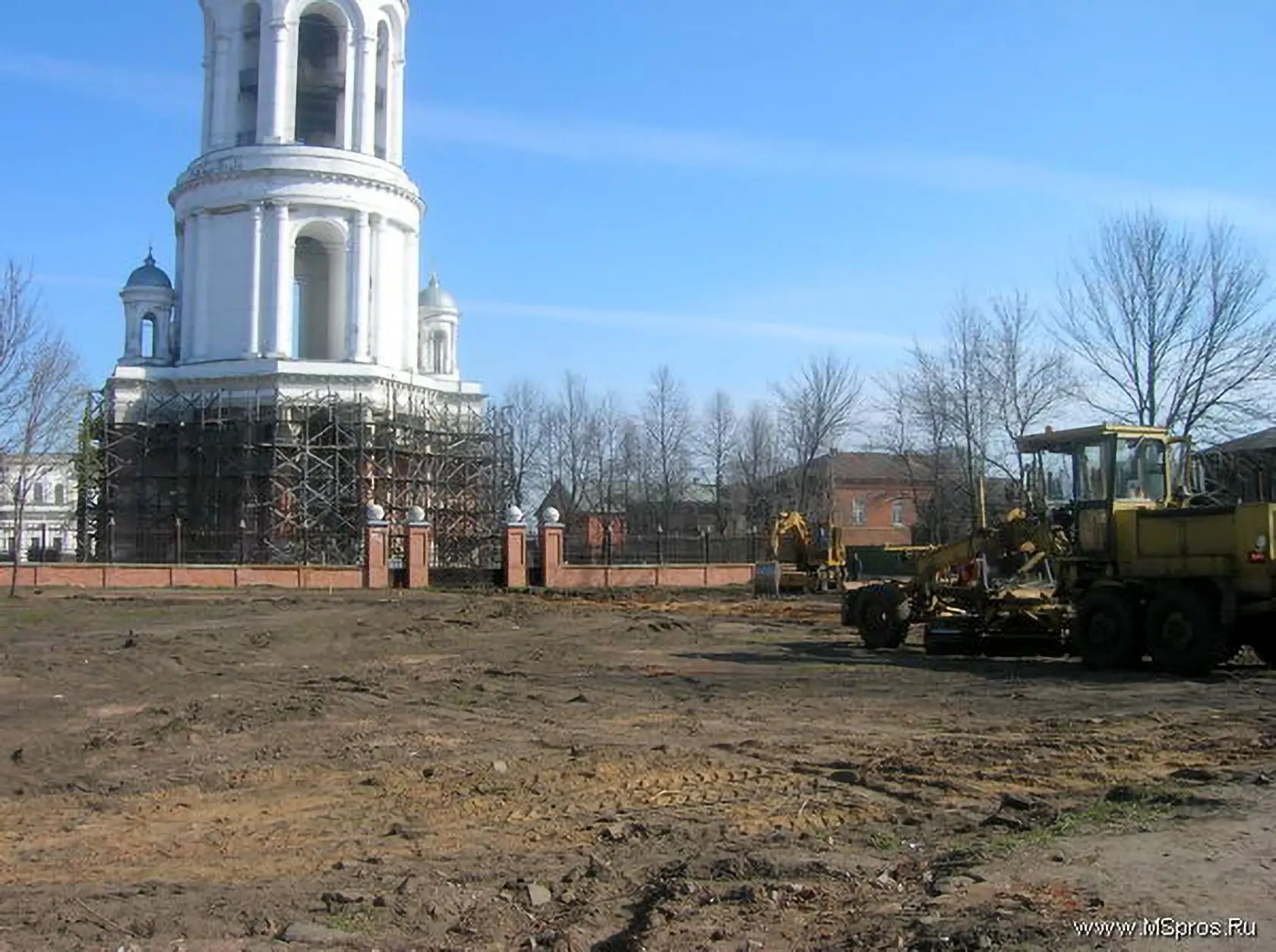 Начало реконструкции Зелёной площади, 2007 год.