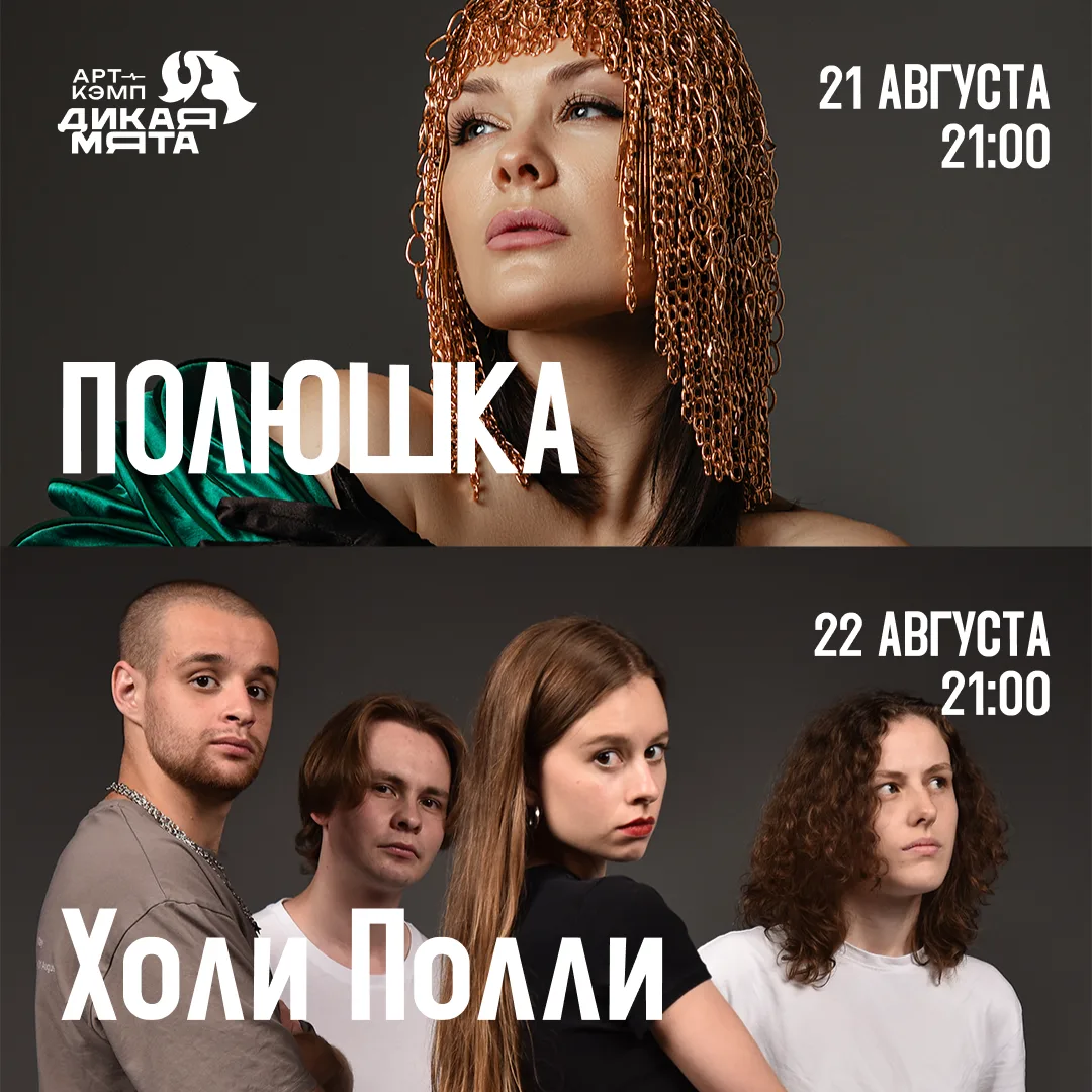 Концерты уикенда в арт-кэмпе «Дикая Мята»!