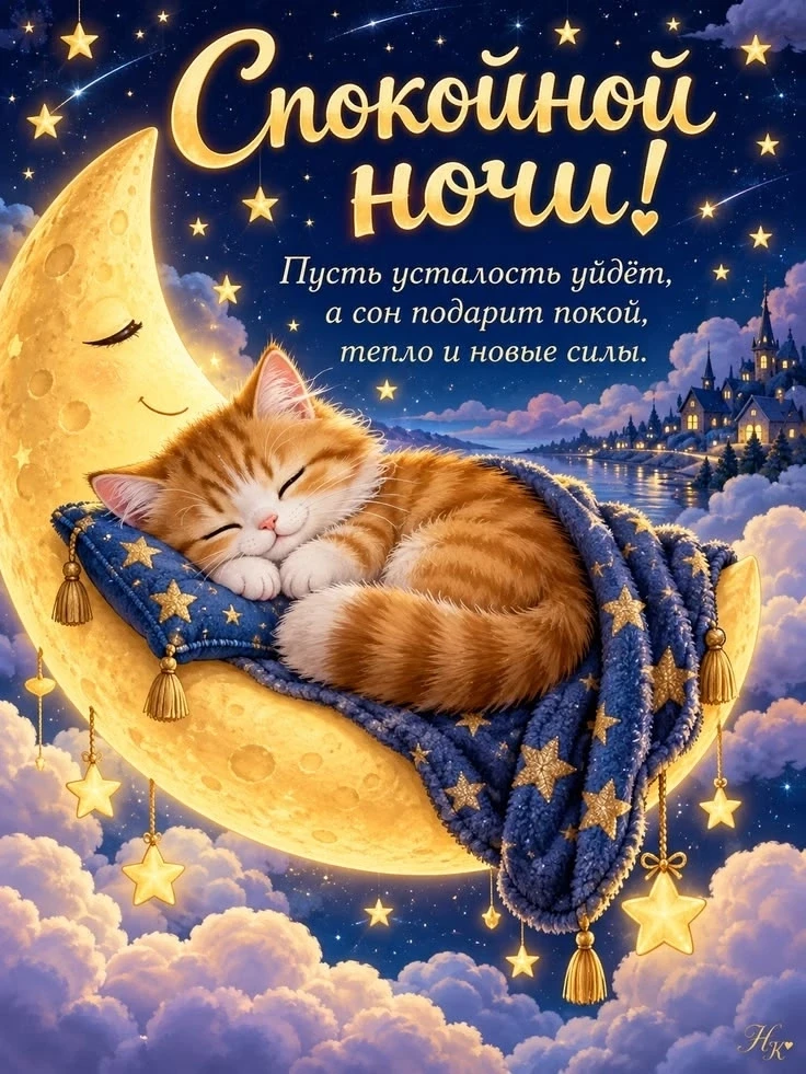 Спокойной ночи! Добрые открытки ТУТ @otkritkipozdrav