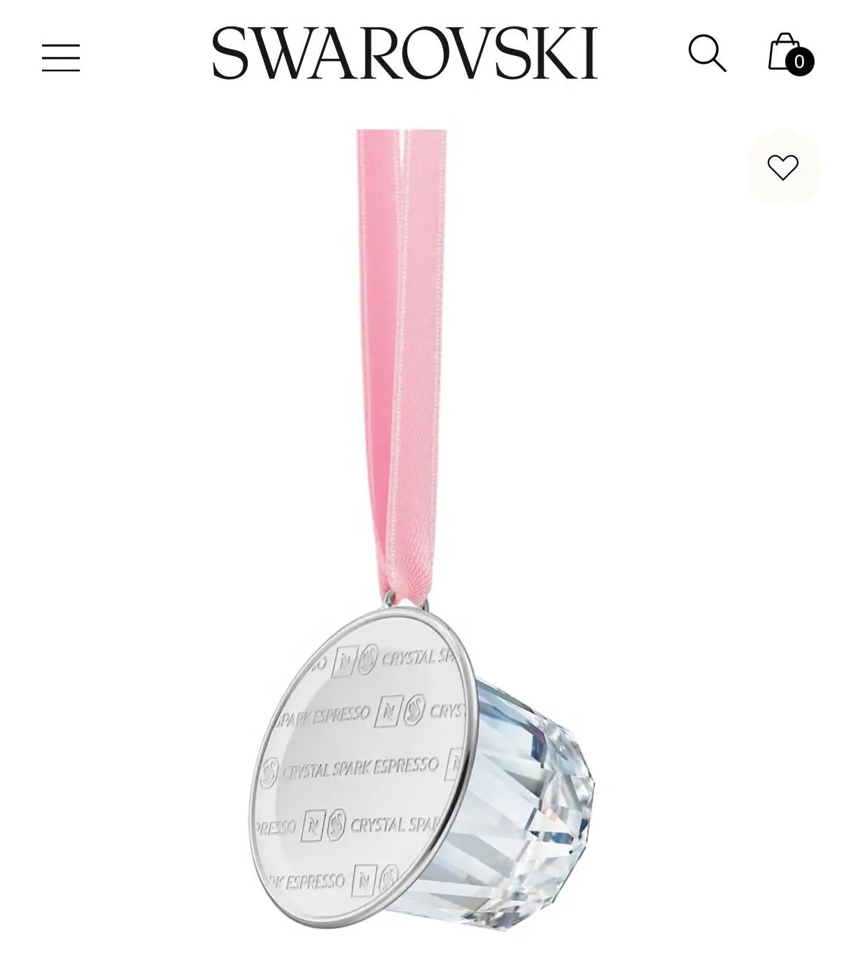 Nespresso и Swarovski выпустили елочные игрушки из хрусталя в форме кофейных капсул
