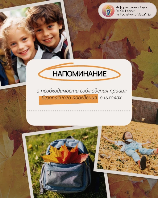 В преддверии окончания летних каникул Информационный центр следственного управления СК ...