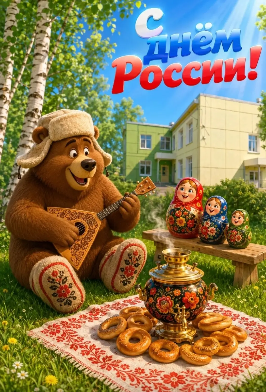 🇷🇺 Воспитанники детского сада поздравляют всех с Днем России! 
🕊️  Для дошкольников День России —