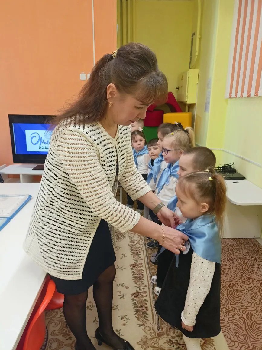 В детском саду состоялось торжественное посвящение воспитанников старшей группы в «Орля...