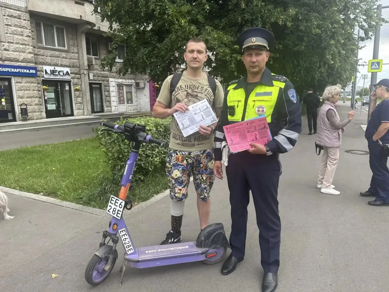 В Митино прошли профилактические акции «С СИМ — безопасно колесим!» и «Велокурьер»