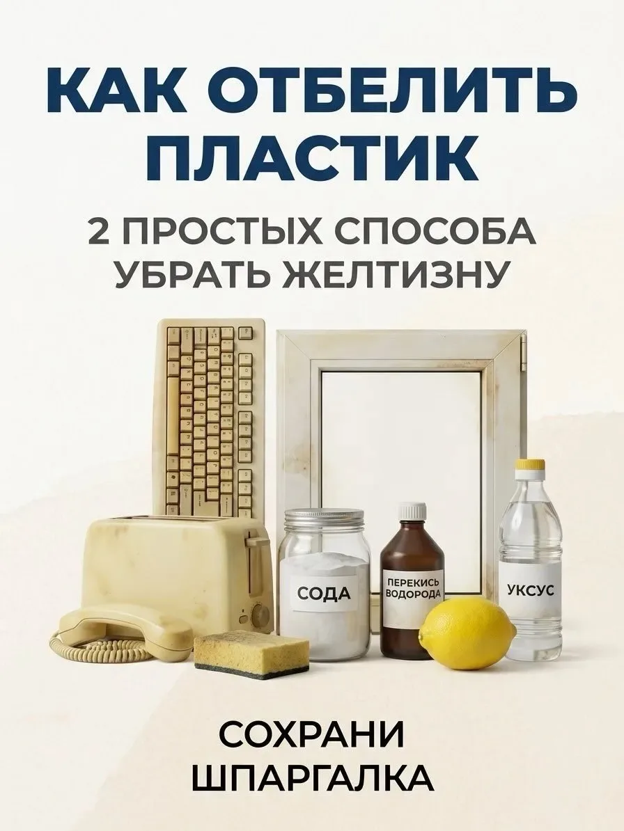 🧽Простые способы убрать желтизну с пластика