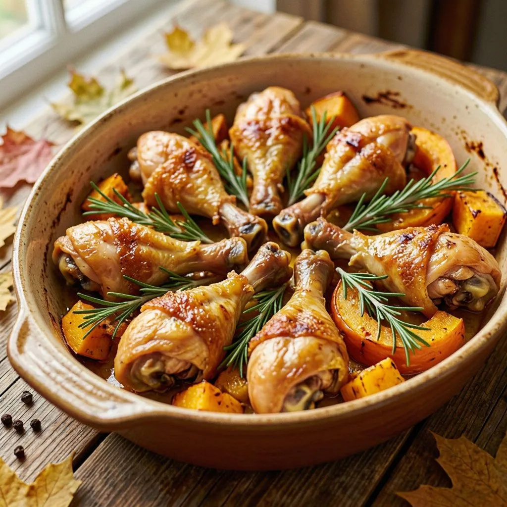 🍗 КУРИНЫЕ ГОЛЕНИ С ТЫКВОЙ