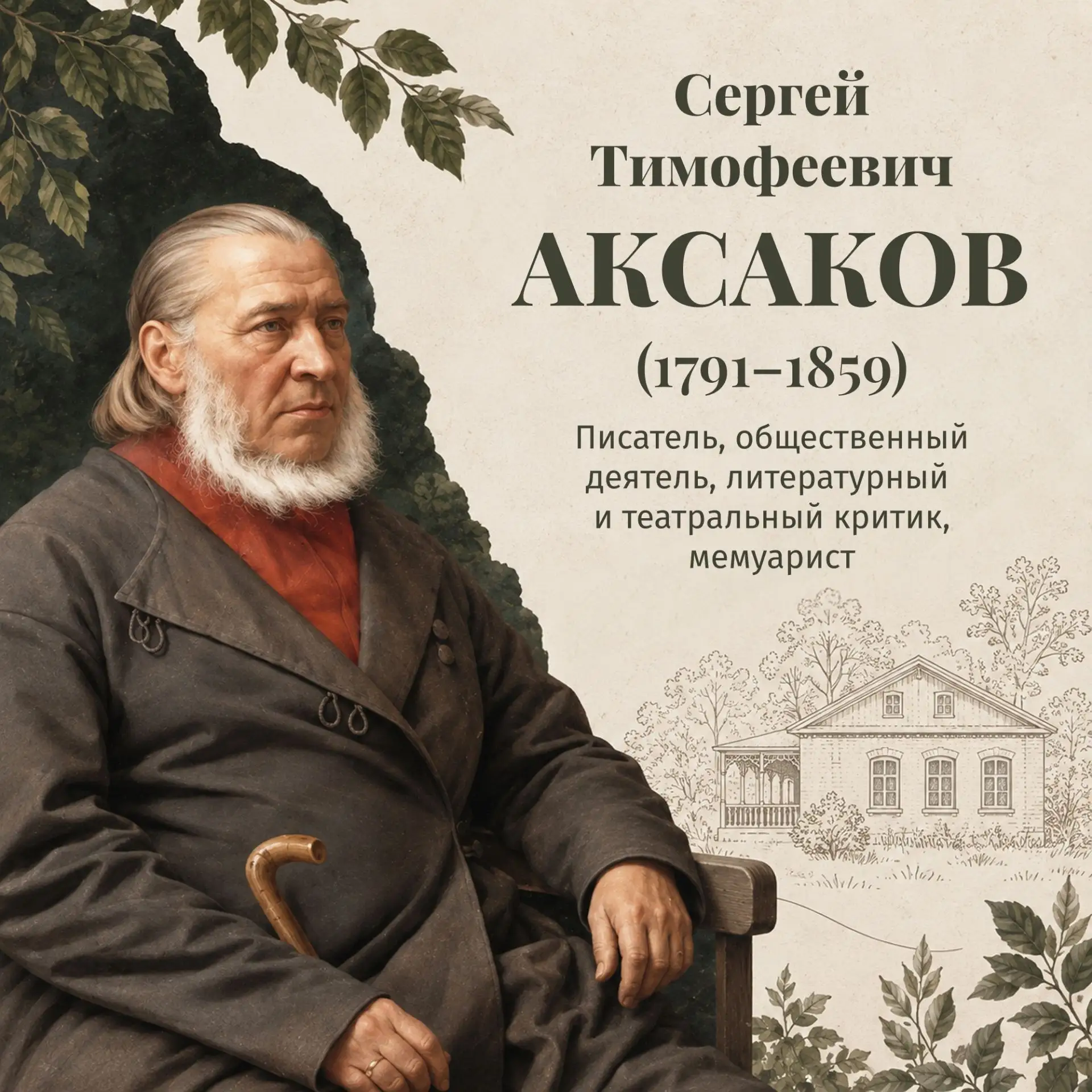1 октября исполняется 235 лет со дня рождения Аксакова! 🌸
