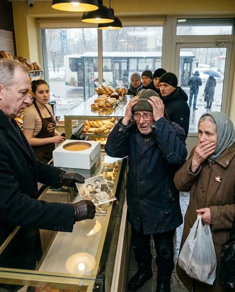 — У вас не найдётся просроченного торта для моей жены? — тихо спросил старик в булочной...