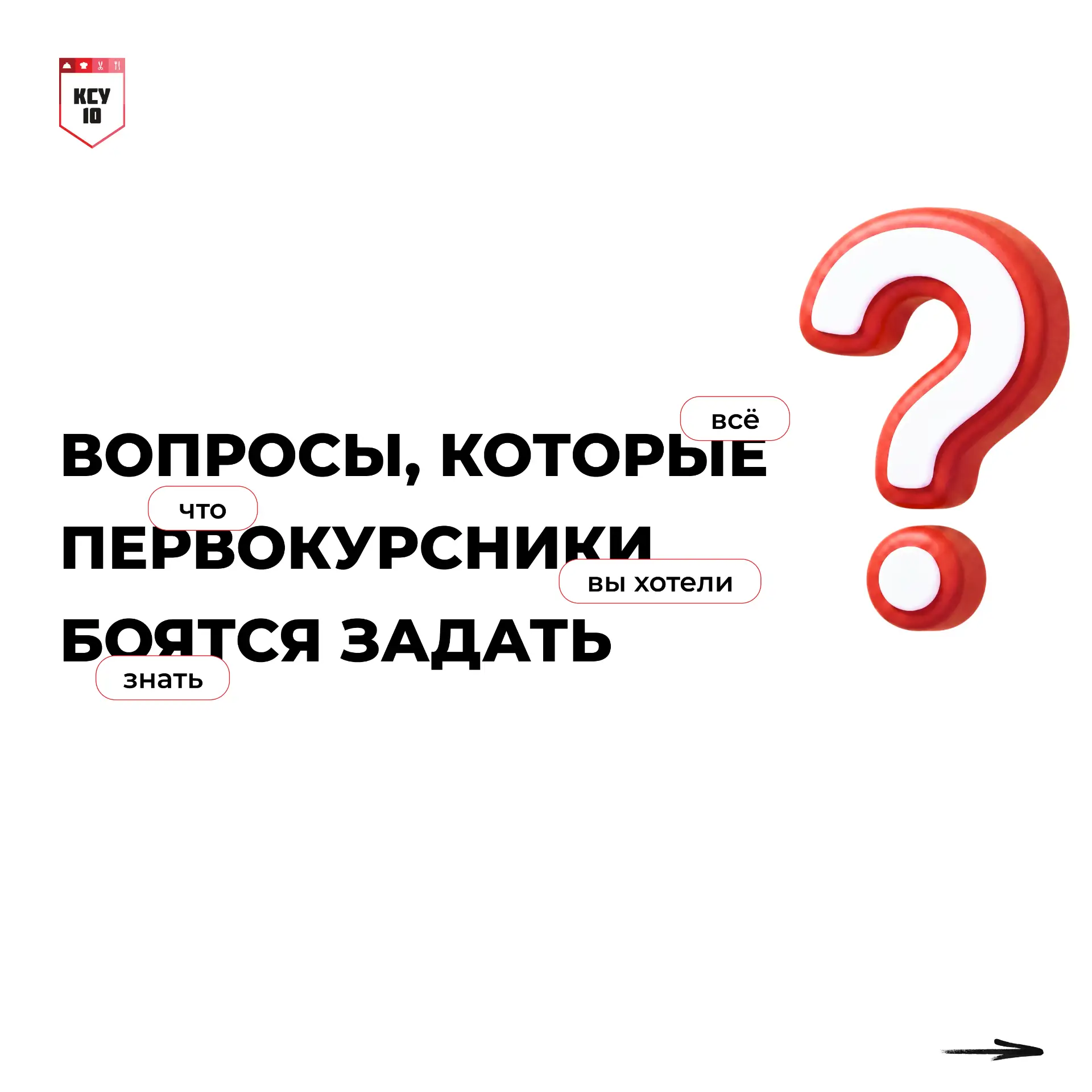 Вопросы, которые первокурсники боятся задать 👀